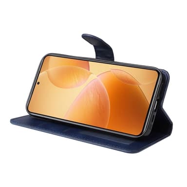 SKALO Xiaomi 14T Pro PU-nahkainen Lompakkokotelo - Sininen
