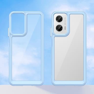 SKALO Motorola Moto G35 5G Väri Puskurin Suojakuori - Sininen