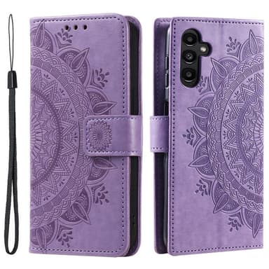 SKALO Samsung S24 FE Mandala lompakkokotelo - Violetti