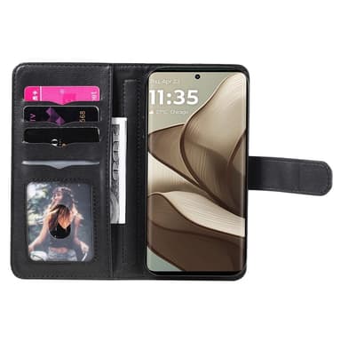 SKALO Motorola Edge 50 5G 10-lokeroa Lompakkokotelo - Musta