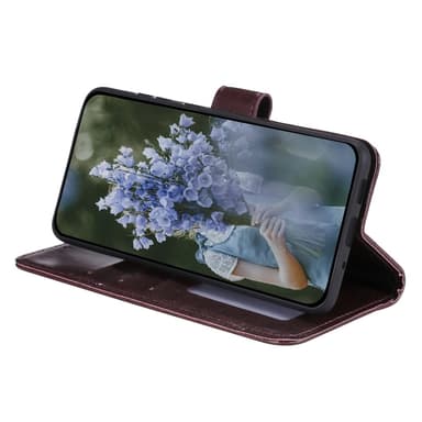 SKALO Motorola Moto G35 5G Mandala lompakkokotelo - Ruskea