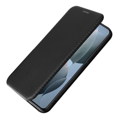 SKALO Xiaomi 14T Carbon Fiber Lompakkokotelo - Musta