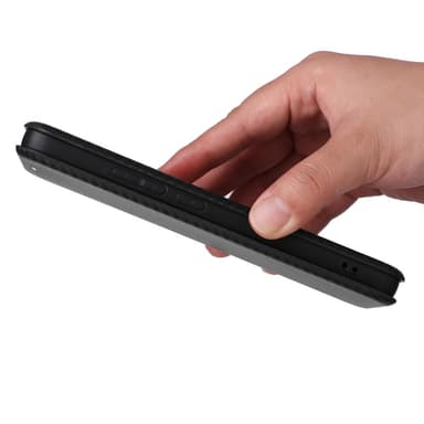 SKALO Xiaomi 14T Carbon Fiber Lompakkokotelo - Musta
