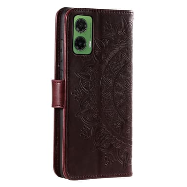 SKALO Motorola Moto G35 5G Mandala lompakkokotelo - Ruskea