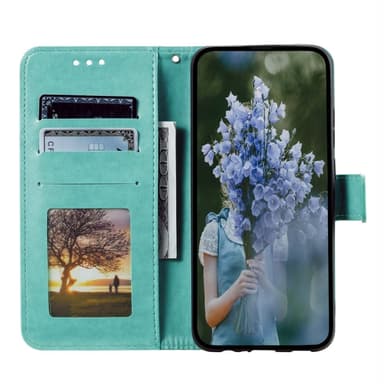 SKALO Xiaomi Redmi 14C Mandala lompakkokotelo - Turkoosi