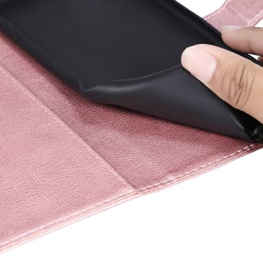 SKALO Motorola Edge 50 5G PU-nahkainen Lompakkokotelo - Ruusukulta