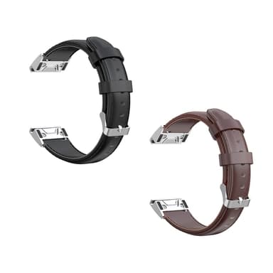 KALEBOL Nahkaranneke Garmin Fenix 7X/7X Pro 51mm - Musta