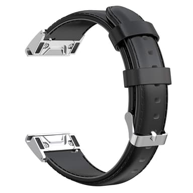 KALEBOL Nahkaranneke Garmin Fenix 7X/7X Pro 51mm - Musta