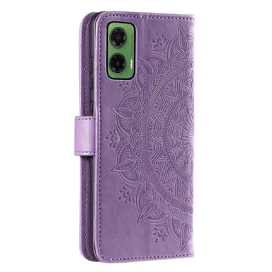 SKALO Motorola Moto G35 5G Mandala lompakkokotelo - Violetti