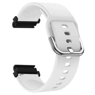 SKALO Garmin Fenix 7S/7S Pro 42mm Silikoniranneke Muotoiltu - Valkoinen