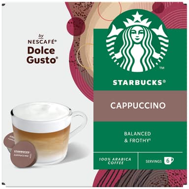 Starbucks Cappuccino by NESCAFÉ Dolce Gusto kahvikapselit (12 kpl)