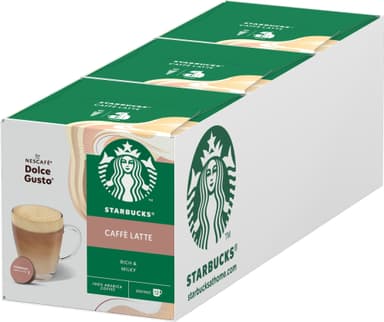 Starbucks Caffe Latte by NESCAFÉ Dolce Gusto kahvikapselit (12 kpl)
