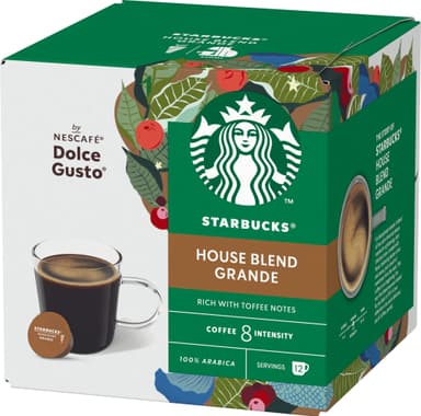 Starbucks House Blend by NESCAFÉ Dolce Gusto kahvikapselit (12 kpl)