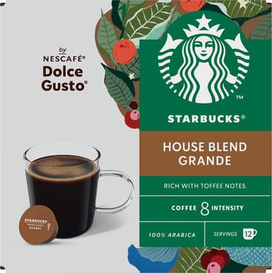 Starbucks House Blend by NESCAFÉ Dolce Gusto kahvikapselit (12 kpl)