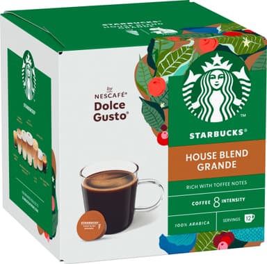 Starbucks House Blend by NESCAFÉ Dolce Gusto kahvikapselit (12 kpl)