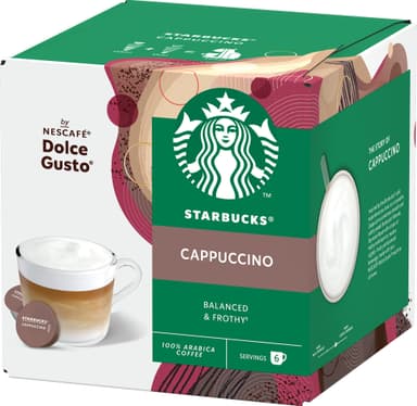 Starbucks Cappuccino by NESCAFÉ Dolce Gusto kahvikapselit (12 kpl)