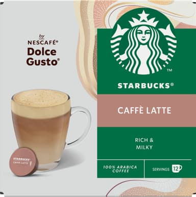 Starbucks Caffe Latte by NESCAFÉ Dolce Gusto kahvikapselit (12 kpl)