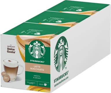 Starbucks Latte Macchiato by NESCAFÉ Dolce Gusto kapselit (12 kpl)