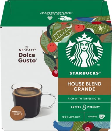 Starbucks House Blend by NESCAFÉ Dolce Gusto kahvikapselit (12 kpl)