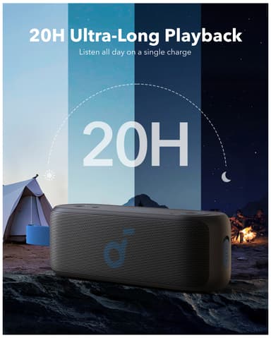 Soundcore Select 3 kannettava langaton kaiutin (musta)