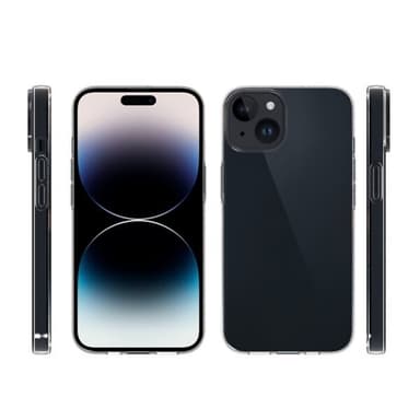 Läpinäkyvä takakuori iPhone 15:lle - Kirkas