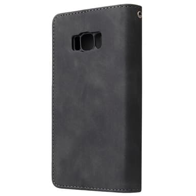 Vaakatason Läppäkotelo kortti- ja kolikkolokeroilla - Samsung Galaxy S8