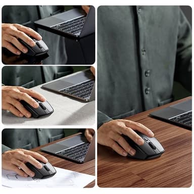 Ugreen Ergonominen langaton hiiri Bluetooth - sininen