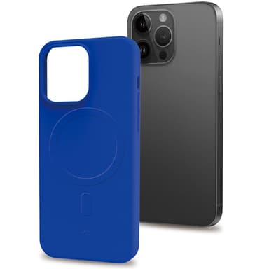 Cromomag Pehmeä kumikotelo MagSafe iPhone 15 Pro Max Sininen