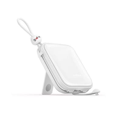 Joyroom Powerbank USB-C- ja Lightning-kaapelilla 10000mAh 22.5W - Valkoinen