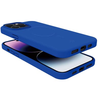 Cromomag Pehmeä kumikotelo MagSafe iPhone 15 Pro Max Sininen