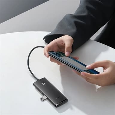 Baseus Lite -sarjan USB-keskitin 4 porttia - USB-A 4xUSB-A 3.0 25cm - USB-A 3.0 - USB-A 3.0 25cm