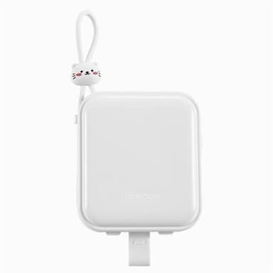 Joyroom Powerbank USB-C- ja Lightning-kaapelilla 10000mAh 22.5W - Valkoinen