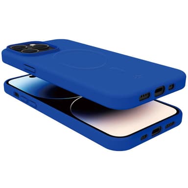 Cromomag Pehmeä kumikotelo MagSafe iPhone 15 Pro Sininen