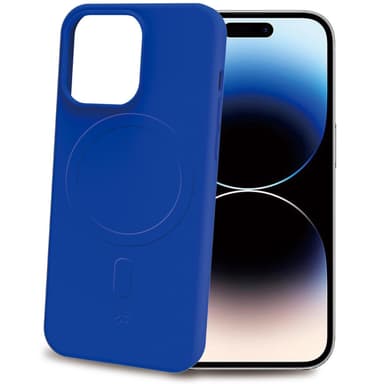 Cromomag Pehmeä kumikotelo MagSafe iPhone 15 Pro Sininen