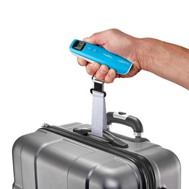 Nedis Digitaalinen matkatavaravaaka, 50kg - Sininen/Valkoinen