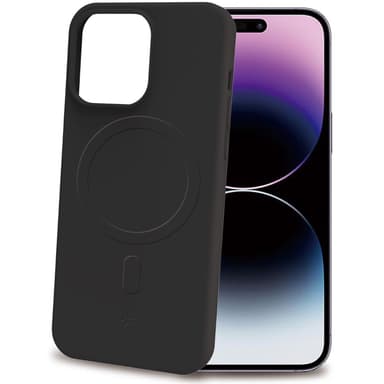 Cromomag Pehmeä kumikotelo MagSafe iPhone 15 Pro Max Black