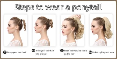 Clip-in Ponytail -hiustenpidennys