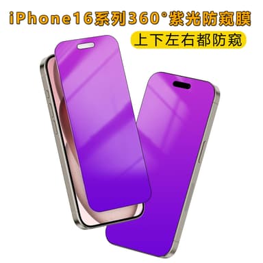 iPhone 16 360° Privacy karkaistu lasi näytönsuoja iPhone 16 Pro