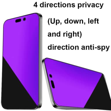 iPhone 16 360° Privacy karkaistu lasi näytönsuoja iPhone 16 Pro