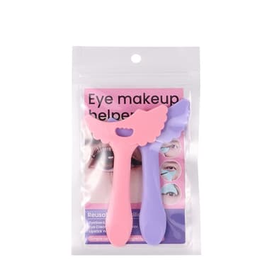 Monikäyttöinen silikoninen eyeliner-apuaine Pinkki + violetti