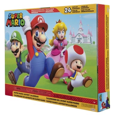 JAKKS Pacific Super Mario adventtikalenteri 2,5 tuuman hahmot ja tarvikkeet Klassinen teema