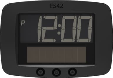 Park Solar Digital sähköinen pysäköintikiekko FS42 (musta)