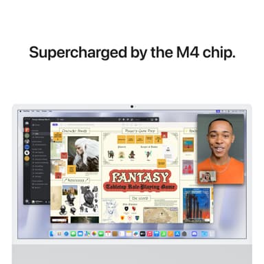 iMac 24" M4 10/10/256, nanopinnoitettu lasi (hopea)