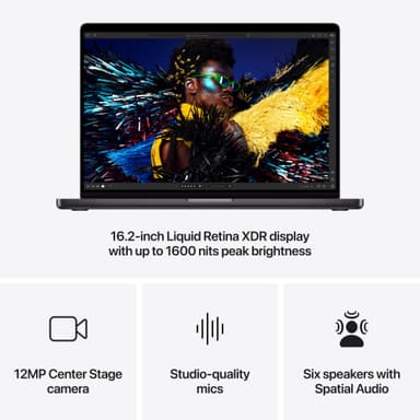 MacBook Pro 16 M4 Max 48/1000 GB (tähtimusta)
