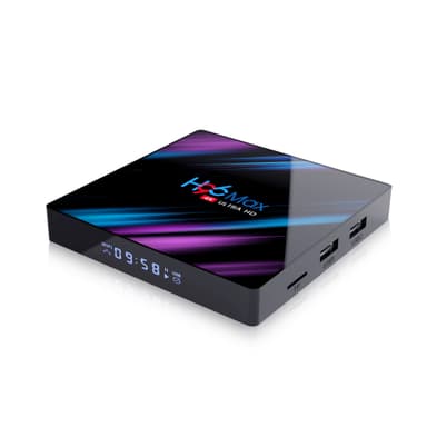 H96 Max TV Box RK3318 Android 10.0 2.4G/5G Musta 4 GB+32 GB