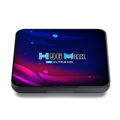 H96 Max RK3318 TV Box Android 11.0 2.4G Musta 4 GB+64 GB