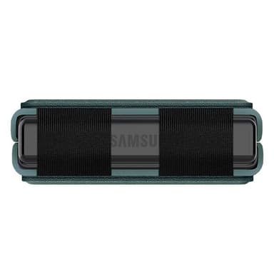 Nillkin Qin Vegaaninen Nahka Kuori Samsung Galaxy Z Flip 4 - Tummanvih