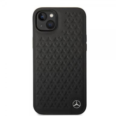 Mercedes Benz iPhone 14 Plus Kuori Star Pattern Musta