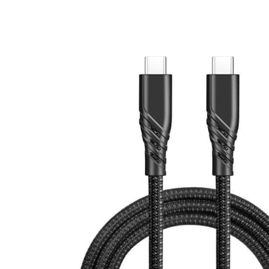 USB C - USB C -kaapeli 5A PD100W Pikalataus Musta 0.3 m