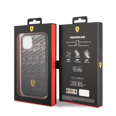 Ferrari iPhone 14 Kuori Gradient Scuderia Musta